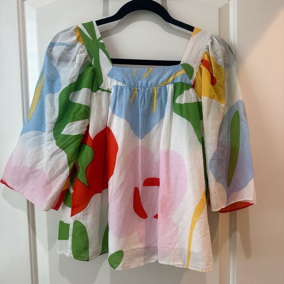 Marimekko Colorful Abstract Print Blouse - Picture 2 of 3